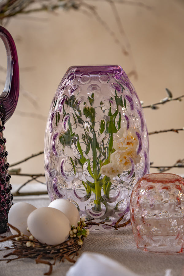 Lilac Kugel Vase Tall