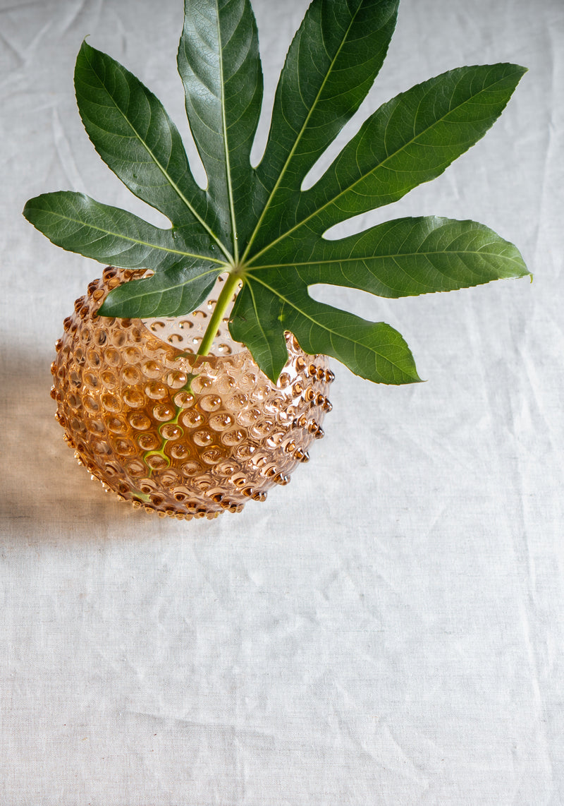 Bronze Hobnail Vase