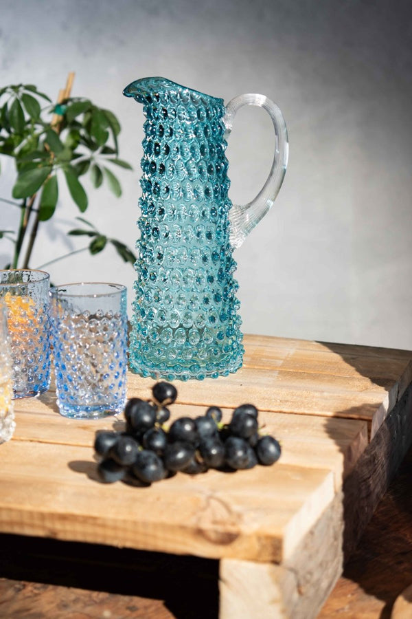 Underlay Aquamarine Hobnail Jug Tall - KLIMCHI