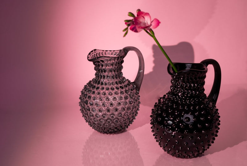 Grey Smoke Hobnail Jug - KLIMCHI