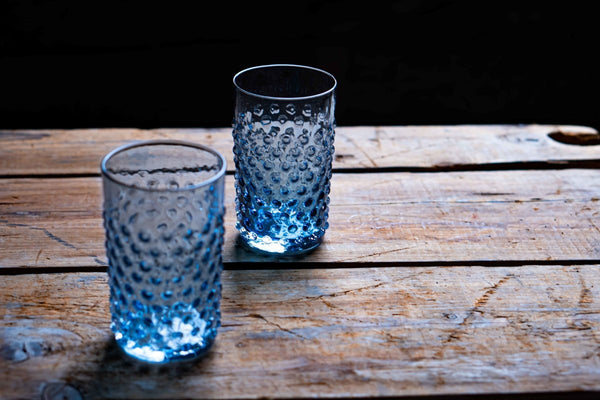 Underlay Blue Smoke Hobnail Tumblers - KLIMCHI