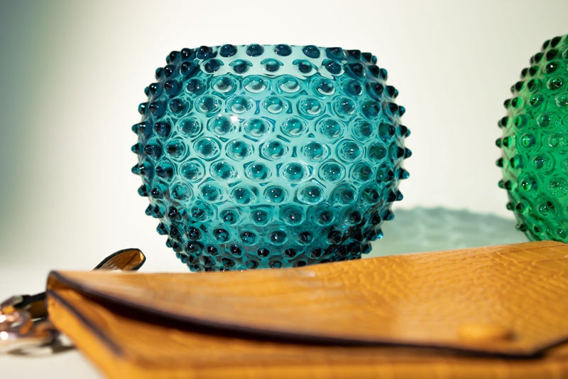 Aquamarine Hobnail Vase - KLIMCHI