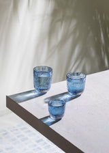 Crust Drinking Glasses in Underlay Blue Smoke (Set of 2) - KLIMCHI