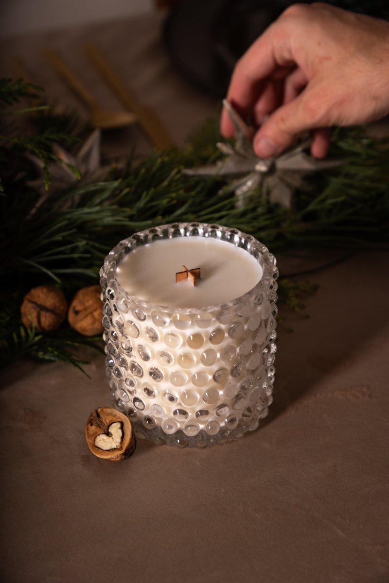 Cashmere Dreams Hobnail Candle - KLIMCHI