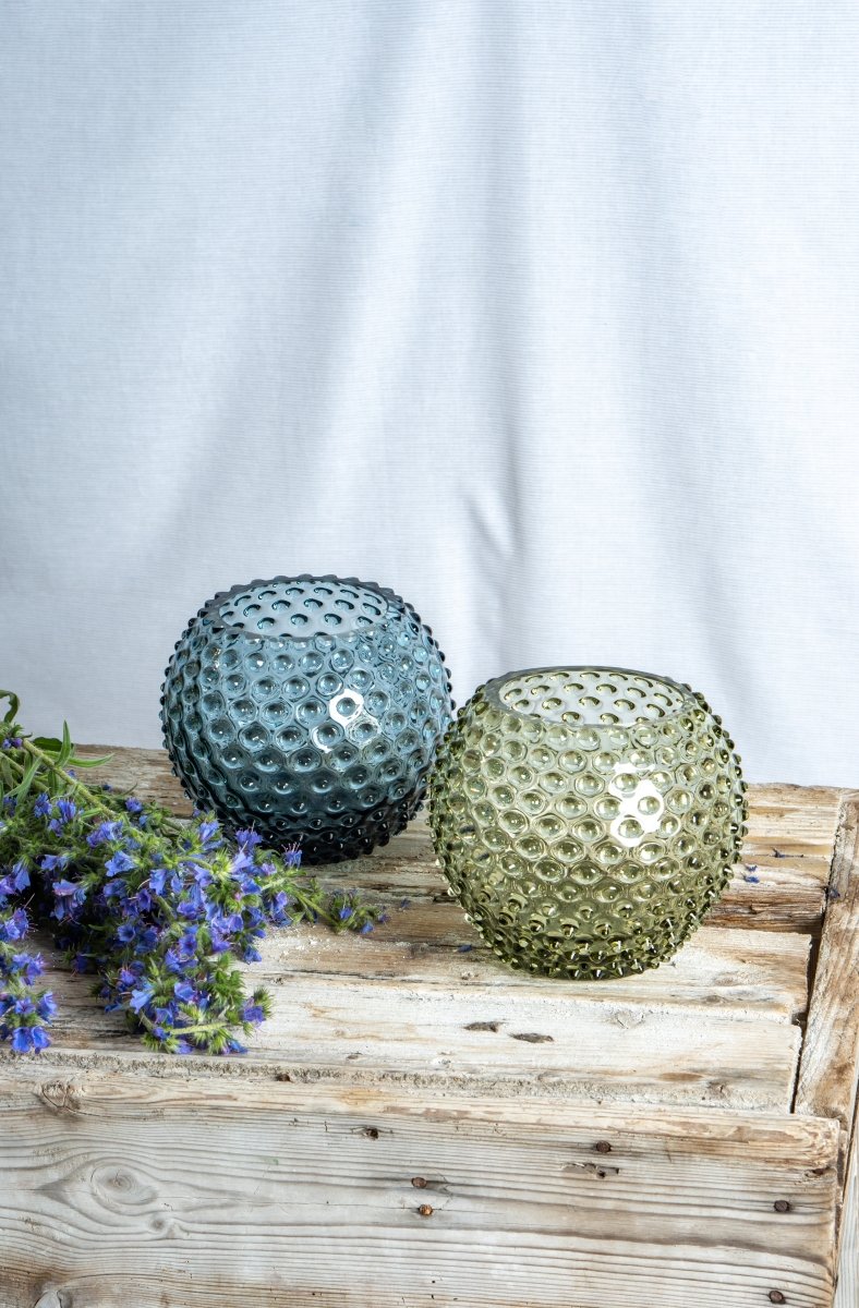 Olive Green Hobnail Vase - KLIMCHI