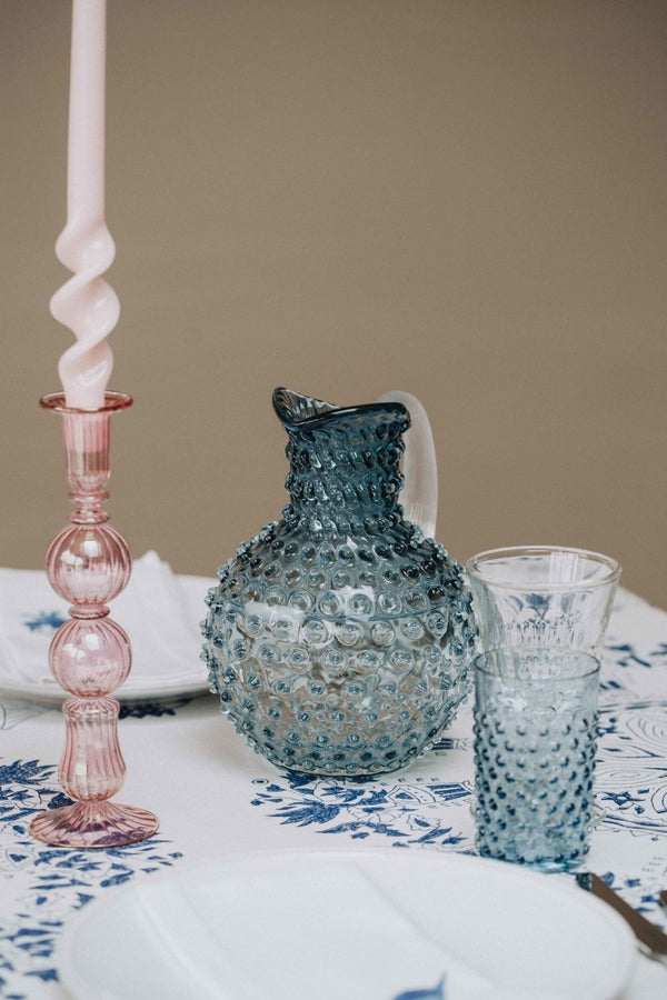 Underlay Blue Smoke Hobnail Jug - KLIMCHI