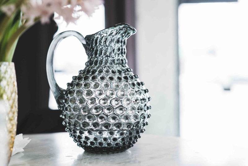 Grey Smoke Hobnail Jug - KLIMCHI