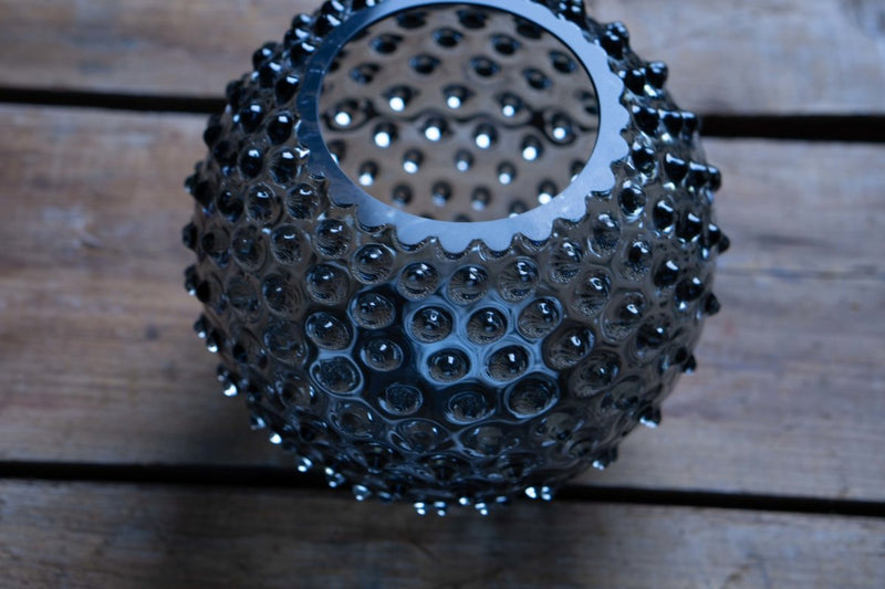 Grey Smoke Hobnail Vase - KLIMCHI