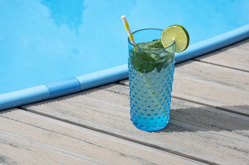 Azure Hobnail Tumblers Tall - KLIMCHI