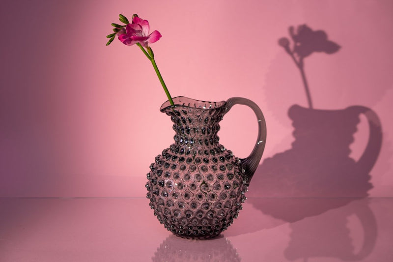 Grey Smoke Hobnail Jug - KLIMCHI