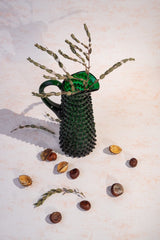 Dark Green Hobnail Jug Tall - KLIMCHI