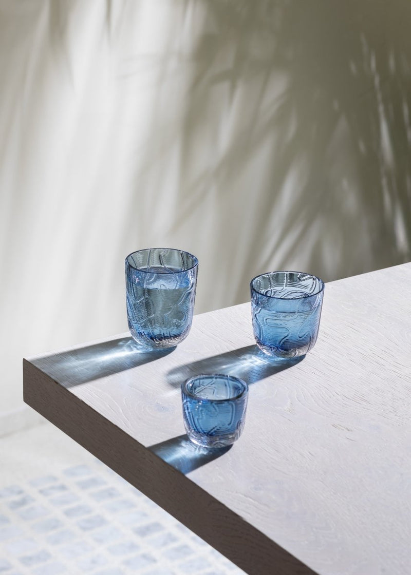 Crust Tumblers in Underlay Blue Smoke (Set of 2) - KLIMCHI