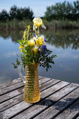 Underlay Amber Hobnail Jug Tall - KLIMCHI