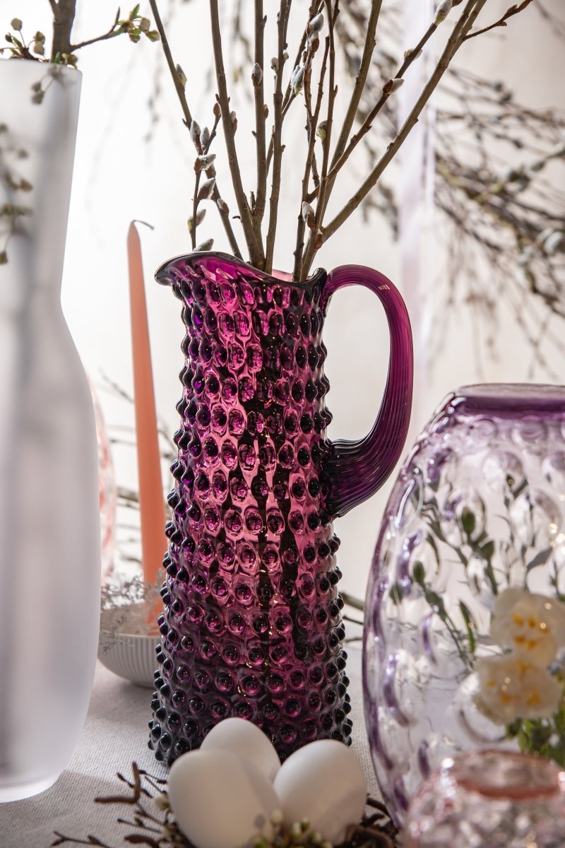 Violet Hobnail Jug Tall - KLIMCHI