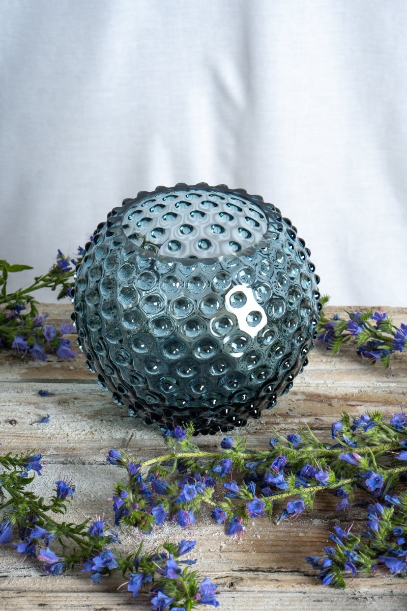 Misty Blue Hobnail Vase - KLIMCHI