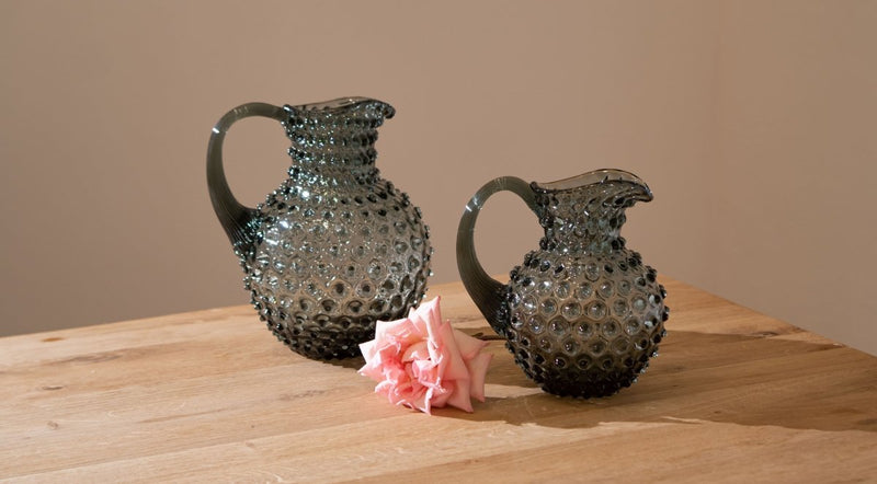 Grey Smoke Hobnail Jug Small - KLIMCHI