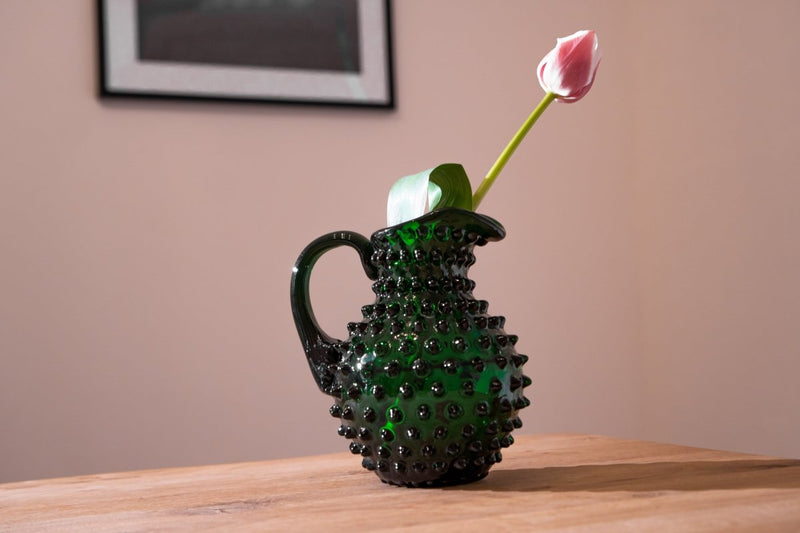 Dark Green Hobnail Jug Small - KLIMCHI