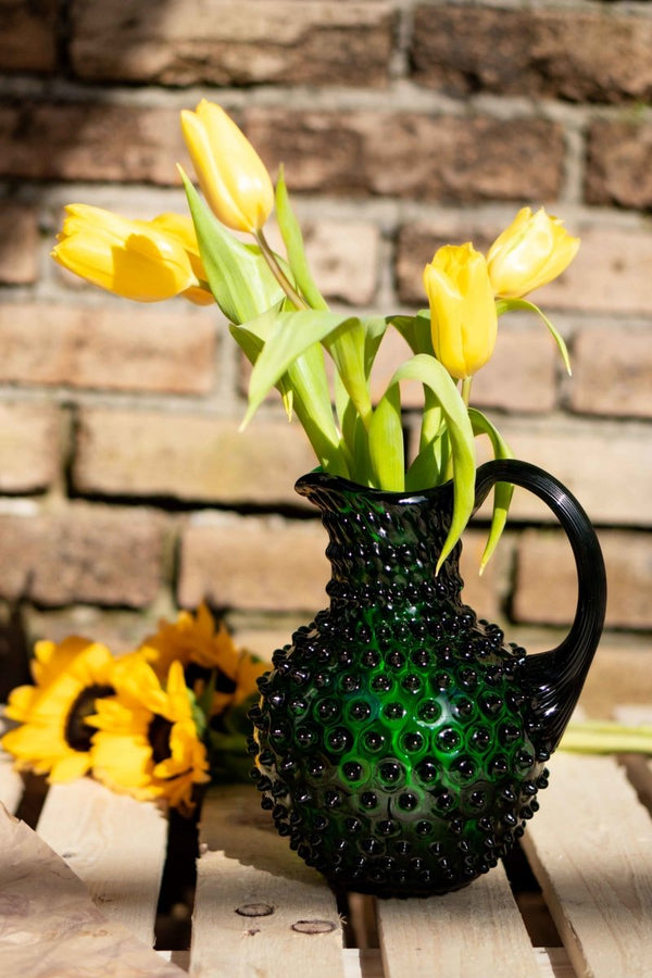 Dark Green Hobnail Jug - KLIMCHI