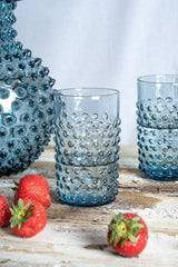 Misty Blue Hobnail Tumblers - KLIMCHI