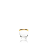 SHADOWS <br> GOLDEN LUX <br> Espresso Glass Cup <br> (Set of 2) - KLIMCHI
