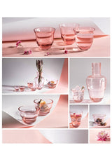 SHADOWS <br> Drinking Glass in Suede Pink <br> (Set of 2) - KLIMCHI